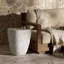 Medina Outdoor End Table-Large-Blanc Stone