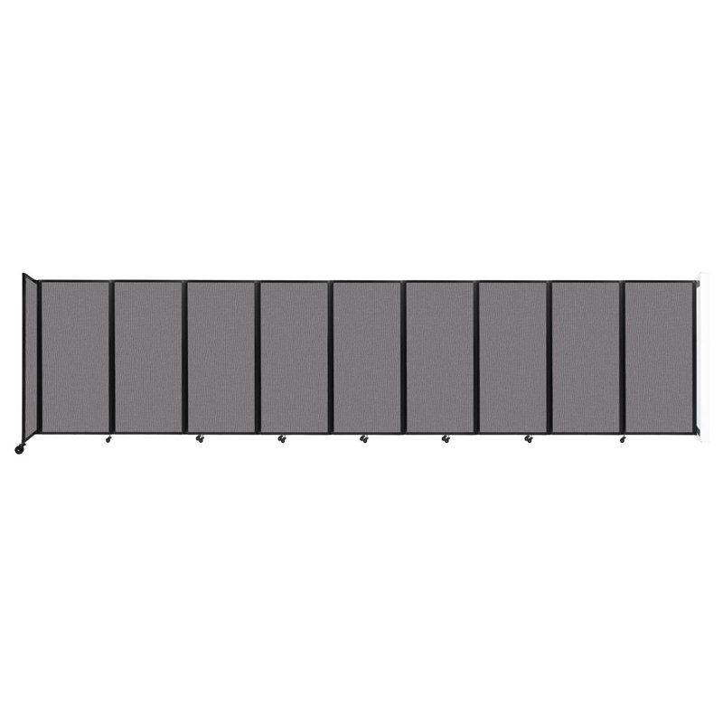 11 - Cloison pliante à panneaux, 9, H 72 po x l 300 po x P 12 po, Ardoise