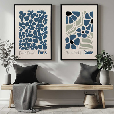 European Blooms, Set of 2 Prints