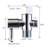 Elongated Hand Held Bidet with Faucet