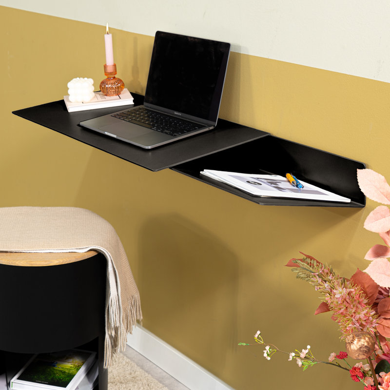 DRIFT Adjustable Steel Floating Desk, Black