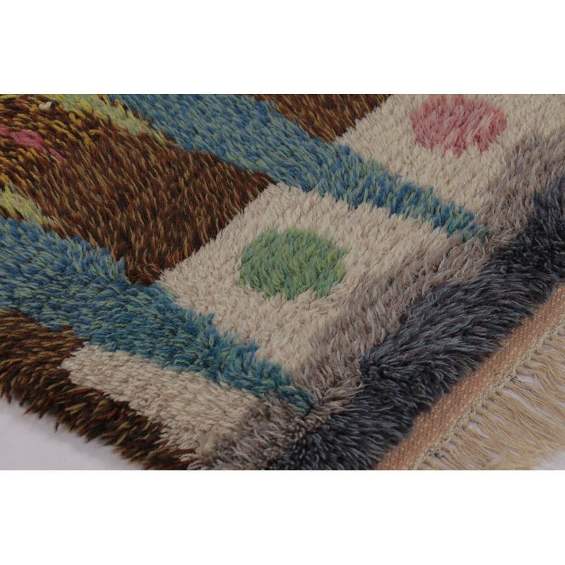 Scandinavian One-of-a-Kind 2’7”x4’2” Hand Knotted Area Rug