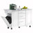 Rolling Kitchen Island on 5 Wheels with Drop Leaf-503866944