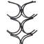 12 Bottle Wine Bottle Rack Black