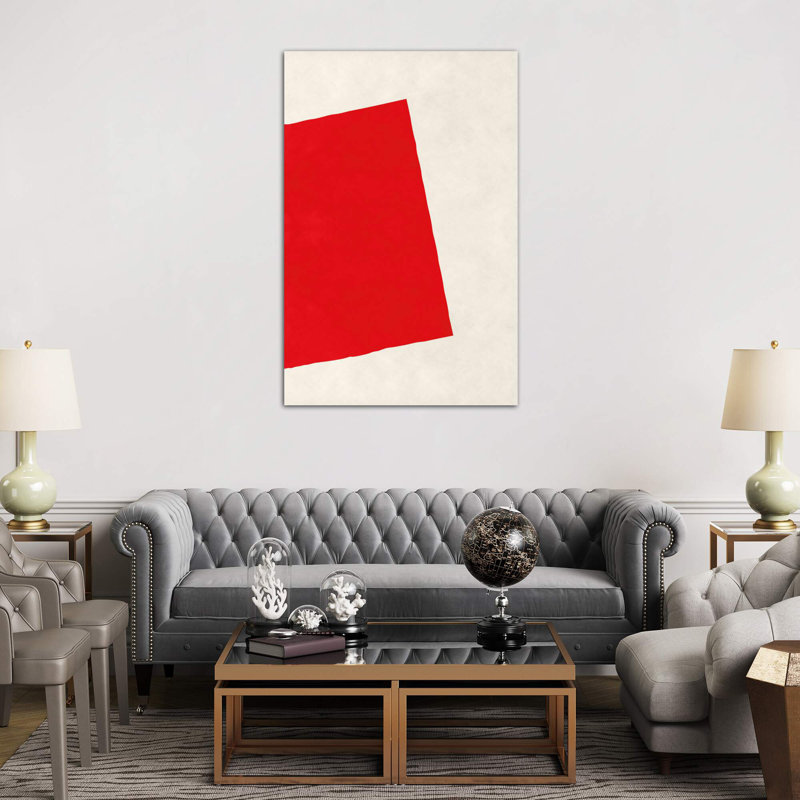 Red Square (After Albers) - Wrapped Canvas Print, 66.04 cm H x 45.72 cm W x 3.175 cm D