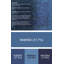 Tapis bleu / noir en laine et polyester tissé à la machine à motif abstrait-556923051