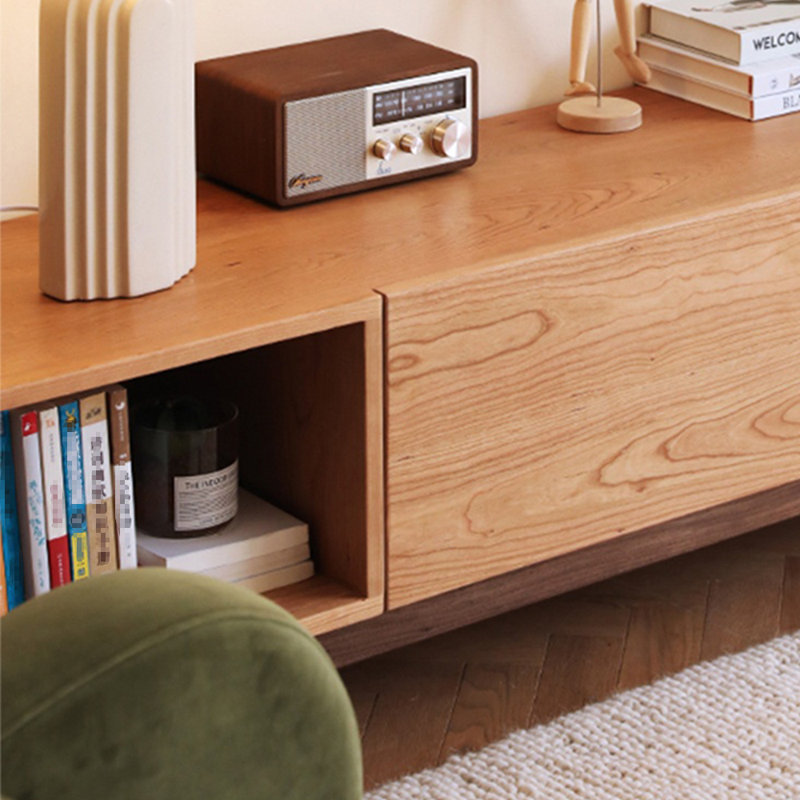 Modern simple living room home TV cabinet, 78.74"