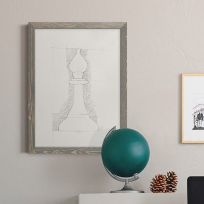 Jeu d'échecs, croquis VI - Cadre photo, reproduction d'art sur toile