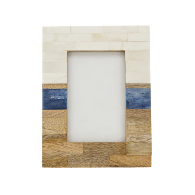 Saro Wood & Bone Classic Photo Frame