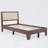 Modern Solid Pine Platform Twin Bed Frame-682227715-682227716