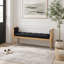 Banc rembourré moderne avec accoudoirs courbés-728970548