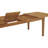 Rectangular Teak Solid Wood Extendable Outdoor Dining Table , 108.5 " W 39.5 " D