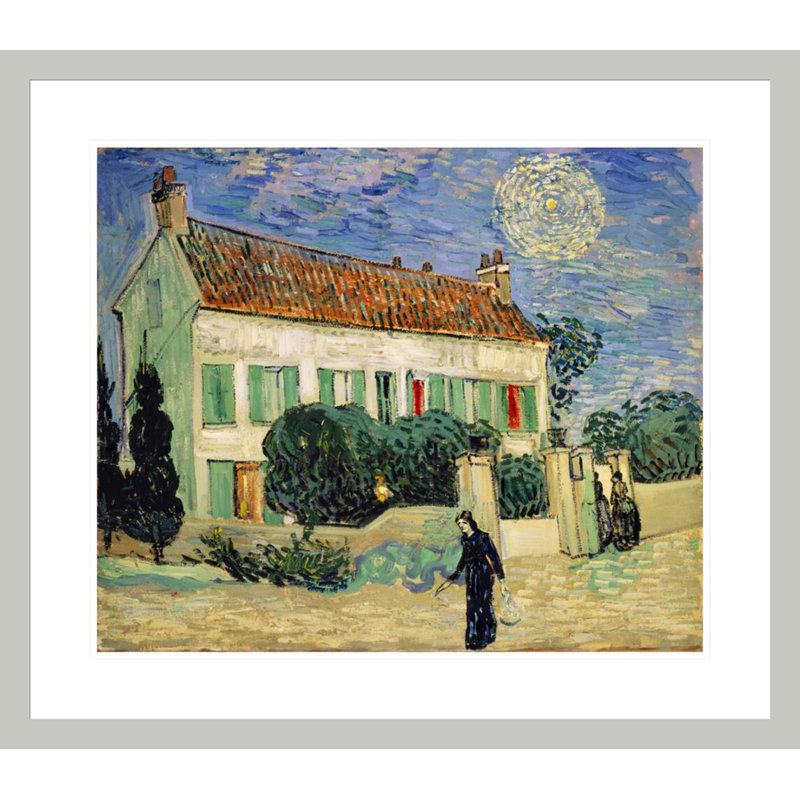«White House at Night» par Vincent van Gogh, impression giclée encadrée, 23,5 po H x 26,89 po L