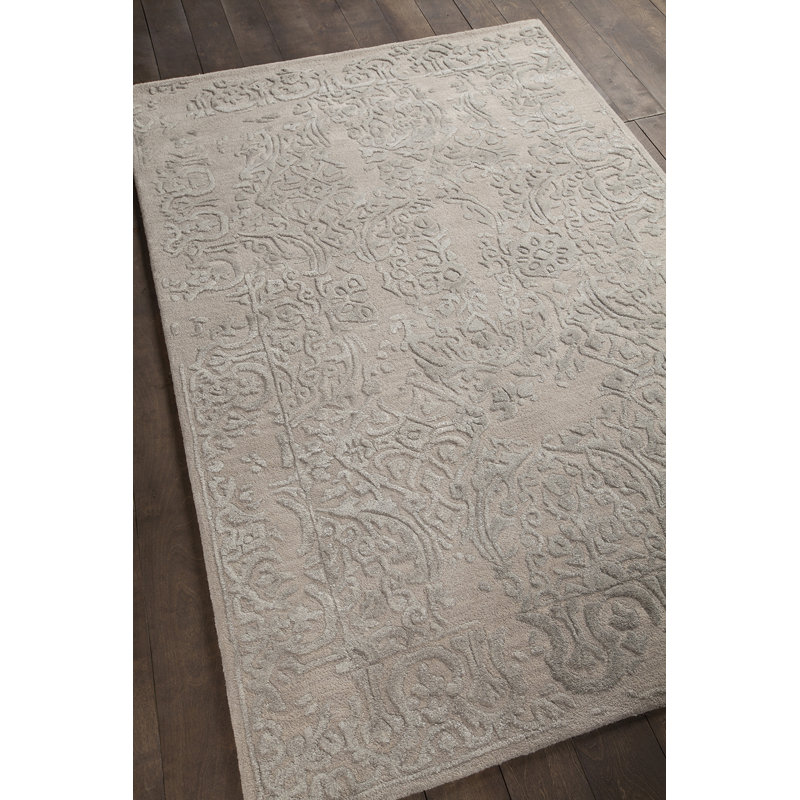 Tapis rose/gris touffeté à la main Boothby, 9 pi x 13 pi