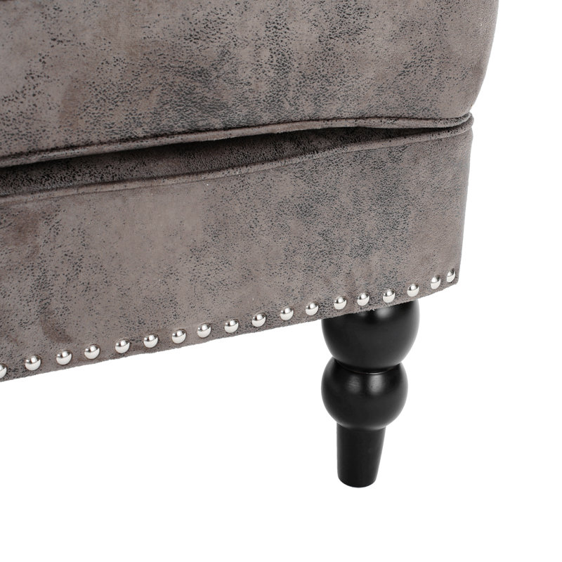 Fauteuil club Harrison, Suède gris