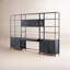 Trey 3 Piece Solid Wood Rectangular Writing Desk Office Set with Hutch-797561163