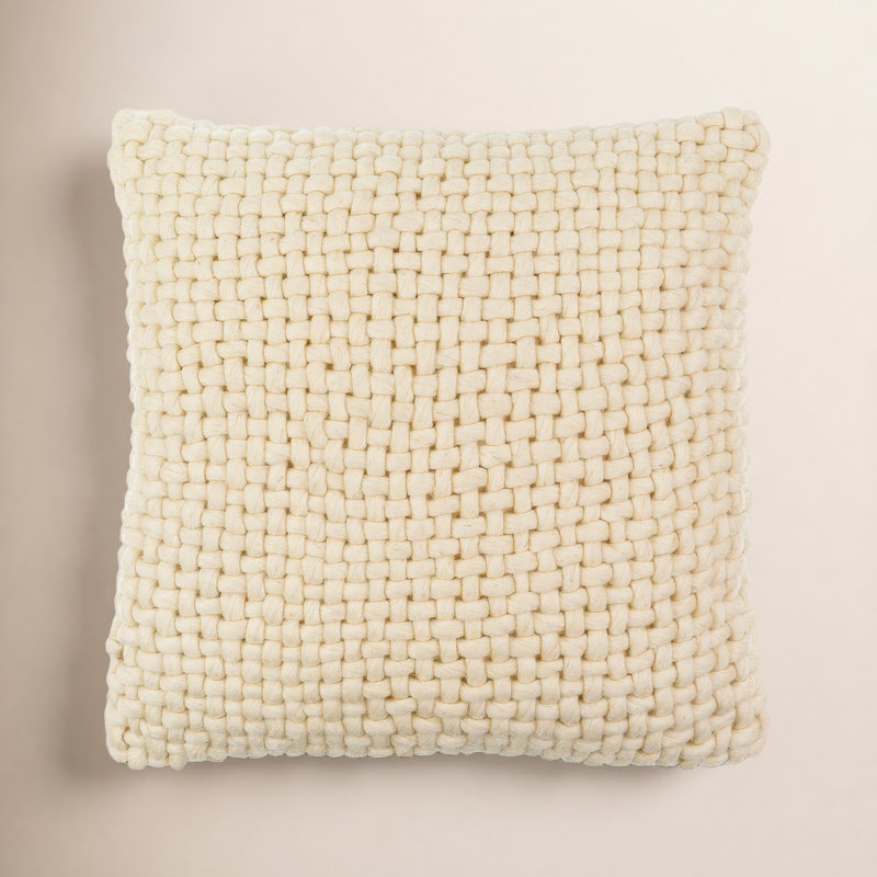Coussins Belel, Crème, 18 po x 18 po, Duvet