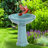 Calais Ceramic Bird Bath - Jade