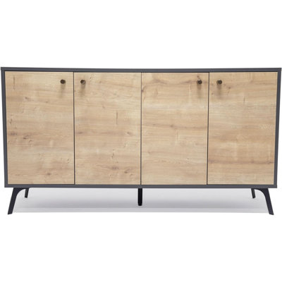 Daendy 144.78cm Solid Wood Sideboard