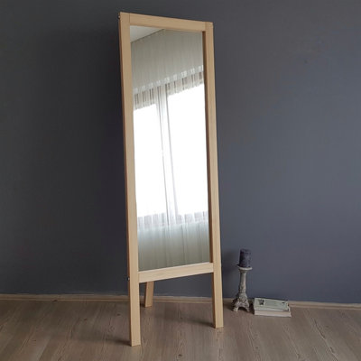 Finnen Floor Mirror with Shelves