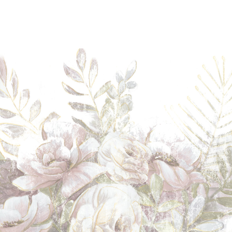 Flaking Floral 2 - Wrapped Canvas Print, 30cm H x 30cm W x 3.8cm D