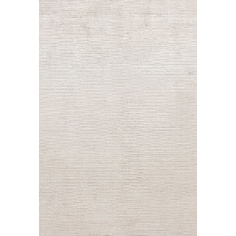 Simplicity Chic Solid Area Rug in Beige, Rectangle 6'9" x 10'2"