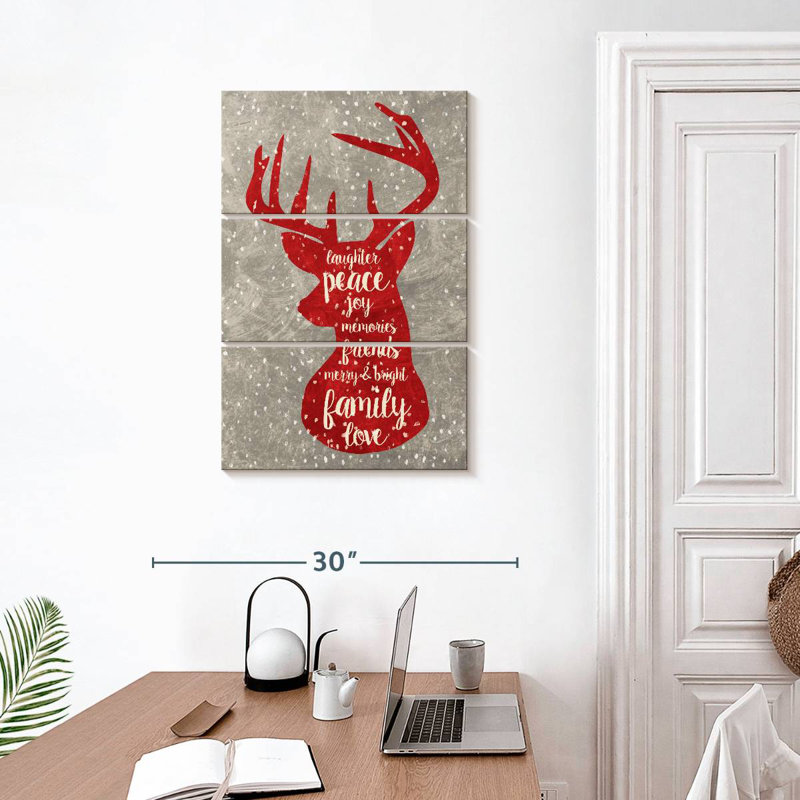 Cerf de Noël rouge Lelend, H 32 po x l 20 po