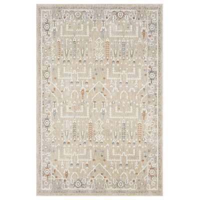Hause Abstract Gray and Beige Area Rug