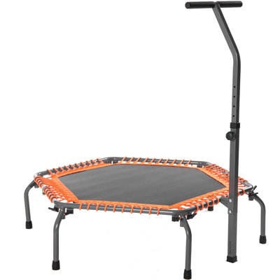 Trampoline hexagonale pour enfants avec enceinte sécuritaire