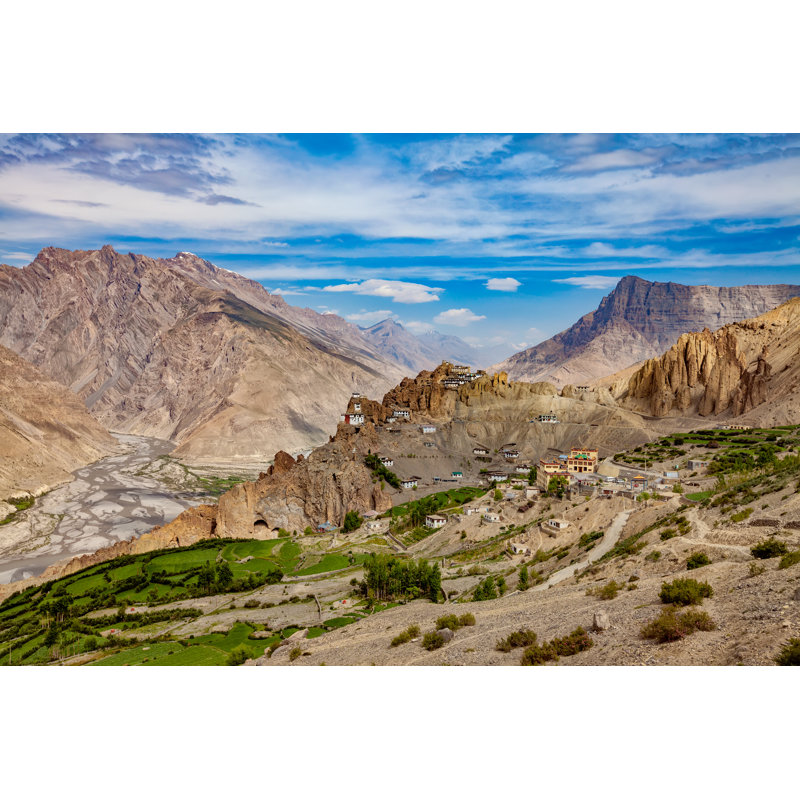 Lineville Dhankar Gompa - Wrapped Canvas Print, 30cm H x 46cm W x 3.8cm D
