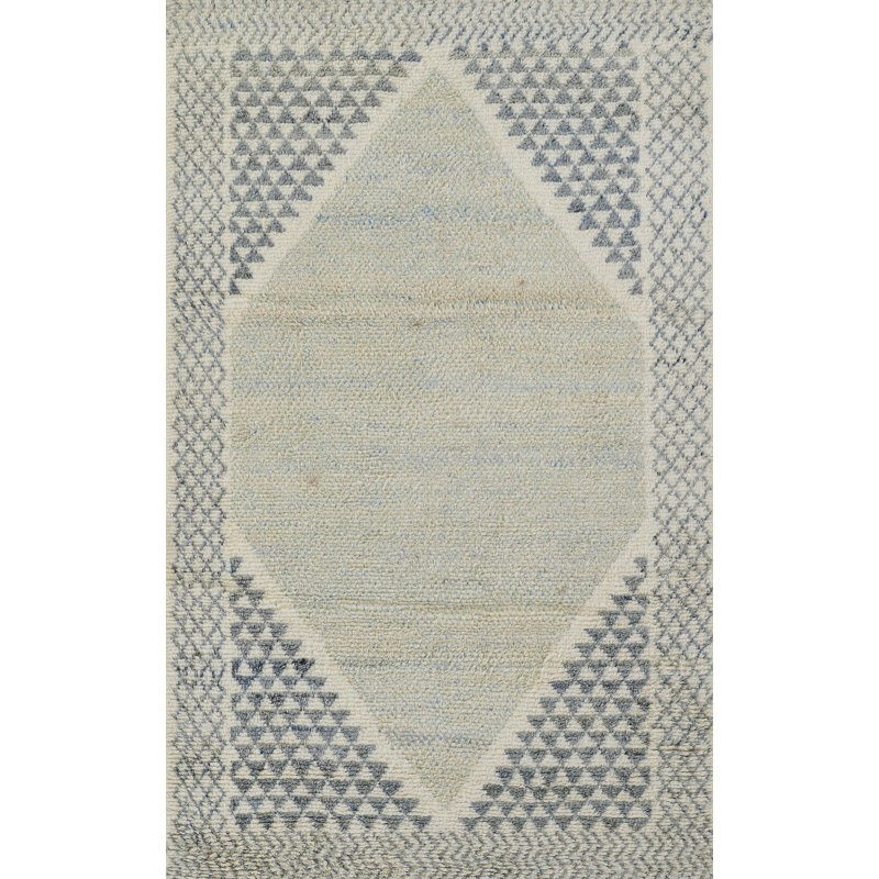 Momeni Berkeley Hand Knotted Wool And Cotton Ivory Area Rug 4'' X 6'', Rectangle 5' x 8'