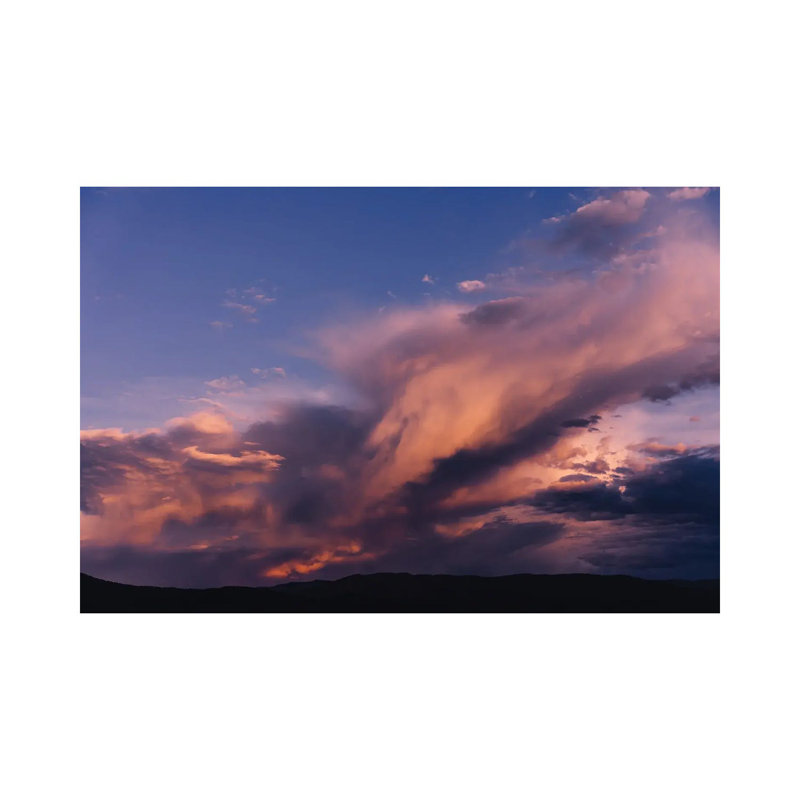 Coucher de soleil sur les montagnes Taos par Bethany Young - Giclée sur toile tendue avec châssis