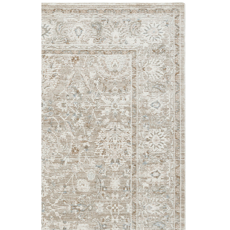Tapis Lauren Ralph Lauren 1550, Taupe / ivoire, Rectangle de 5 pi x 8 pi