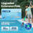 Cordless Handheld Pool Vacuum Cleaner with Telescopic & Extension Poles 9.12ft, 18.5 GPM Suction-110583929