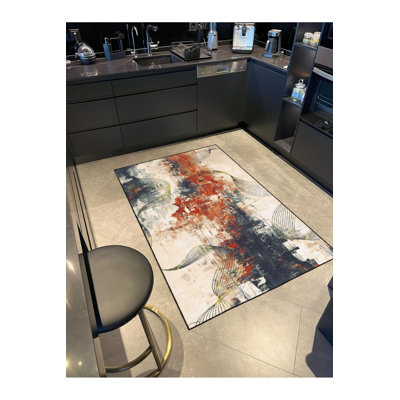 Tapis décoratif lavable à la machine