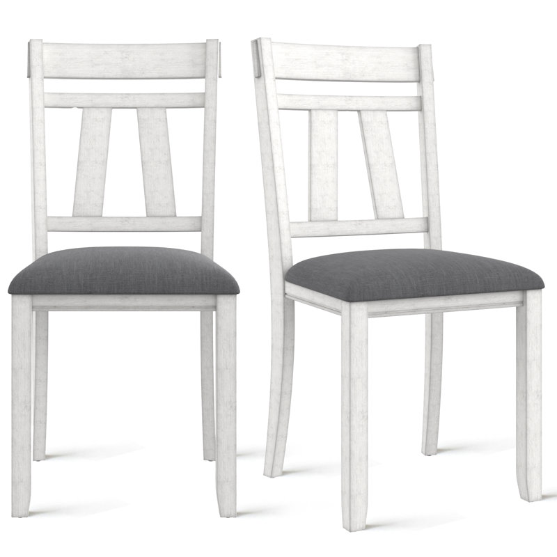 Ensemble de chaises de salle à manger en bois massif, chaises en bois avec siège rembourré, chaises de cuisine avec pieds en bois d'hévéa massif pour la salle à manger, cuisine