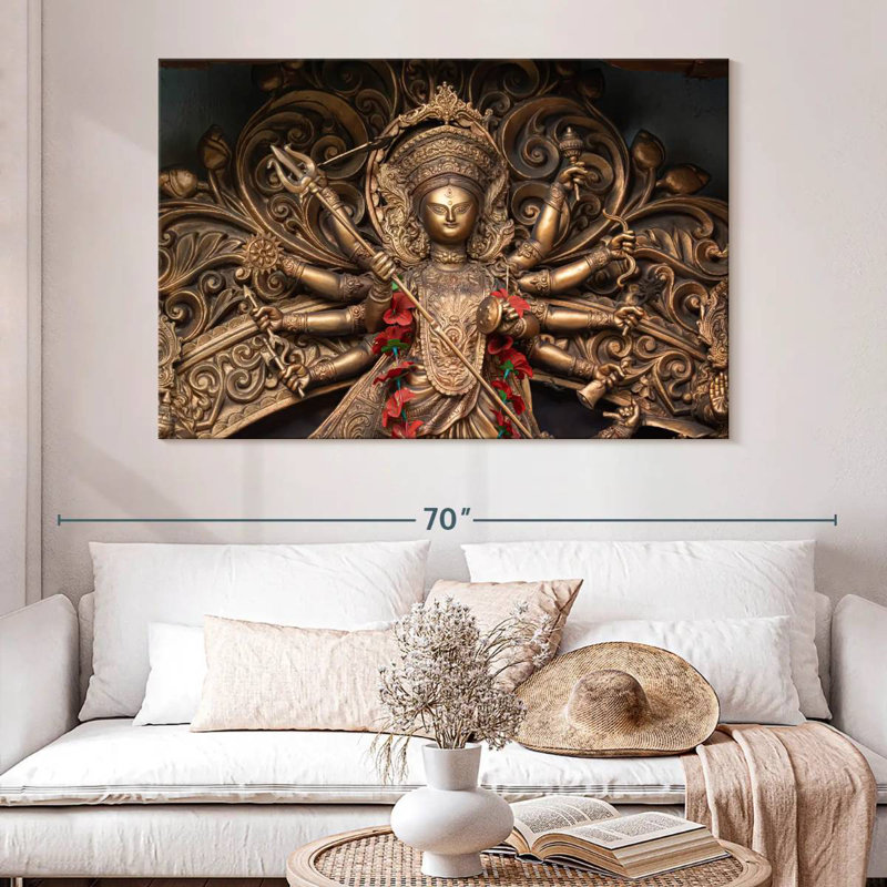 Durga Puja, H 34 po x l 51 po