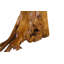 Teak Wood Console Table, Iron Sheet Top
