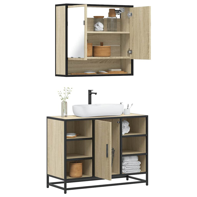 Benon Bathroom Furniture Suite, Sonoma Oak