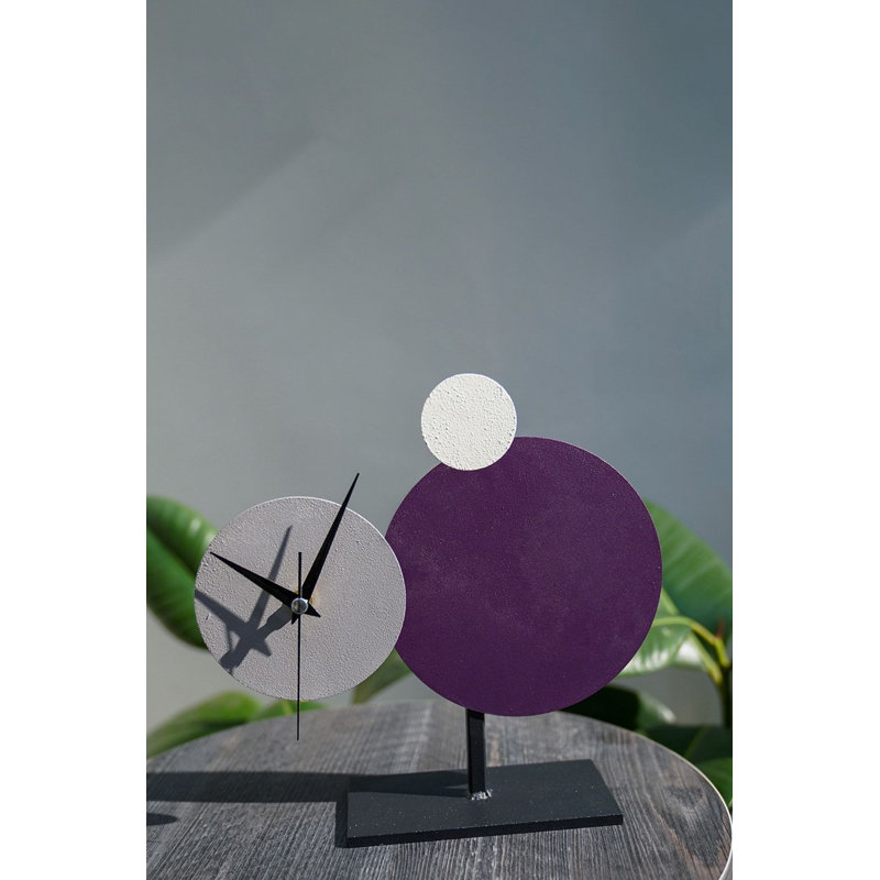 Horloge décorative, Mauve