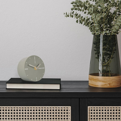 Acrylic Tabletop Clock in Grey