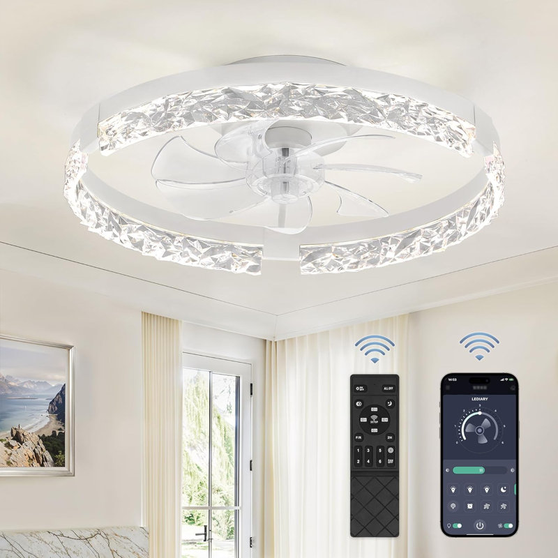 White Modern Ceiling Fan
