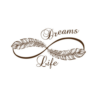 Décalcomanie murale « infinity life rêves » Donnie