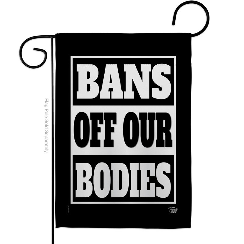 Drapeau de jardin en polyester 40 x 28 po Bans of Our Borps