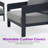 31.1'' Powder Coated Aluminum Outdoor Patio Club Chairs Set Of 2 With 5.2'' Seat Cushions-1668985038