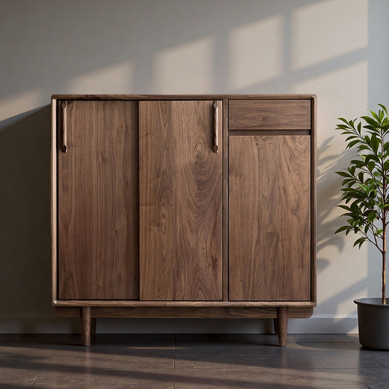 Retro simple storage shoe cabinet