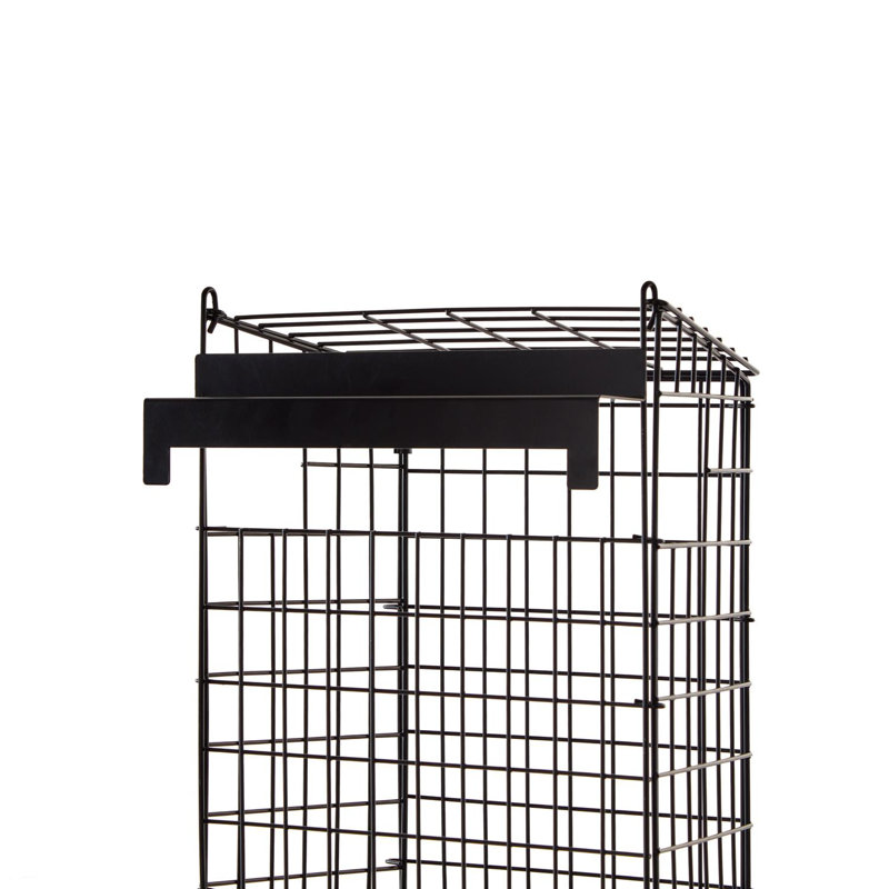 Letter Box Mail Catcher Metal Basket , Black