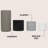 Noa Modern Minimalist Handmade Concrete Fluted Cylinder Vase Set (Set of 4)-835451741