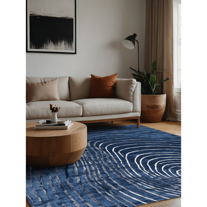 Tapis gris lavable à la machine, Carré 5 pi