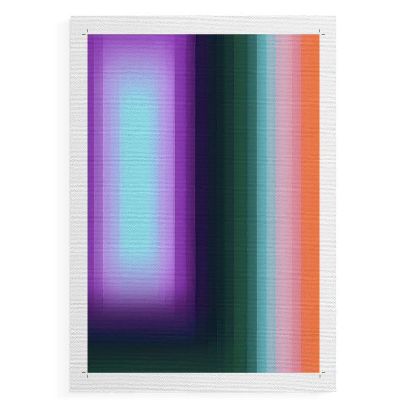 Glitch Sequence II - Impression sur toile seulement - NON CADRE, H 12 po x l 8 po